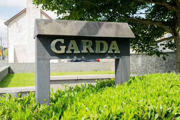 Carlow Town County Carlow Irsko Června2021 Garda Přihlásit Přední Straně — Stock fotografie