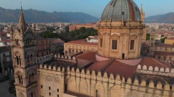 Kathedrale von Palermo der römisch-katholischen Erzdiözese Palermo, Sizilien. — Stockvideo