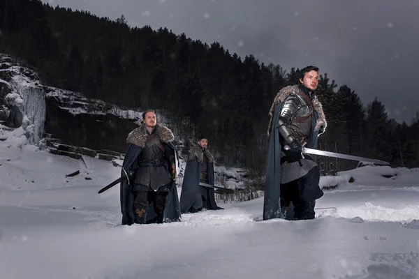 Medieval knights Prepare for battle as style Game of Thrones in