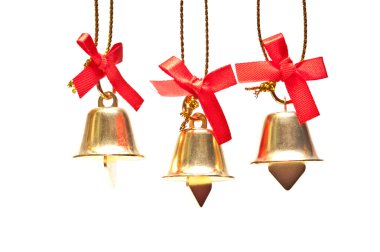 Beyaz arkaplanda noel süslemeleri