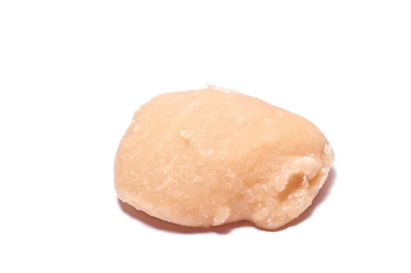 O açúcar de palma ou Jaggery em fundo branco — Fotografia de Stock