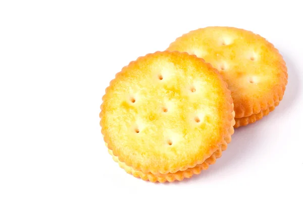 Sandwich biscuits on a white background — Stock Photo, Image