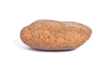 Beyaz arkaplanda izole taş