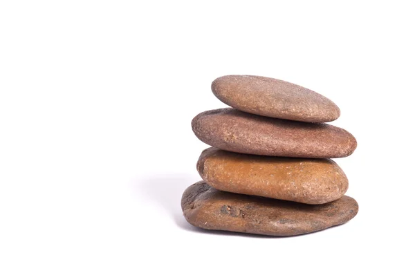 Piedras aisladas sobre fondo blanco —  Fotos de Stock