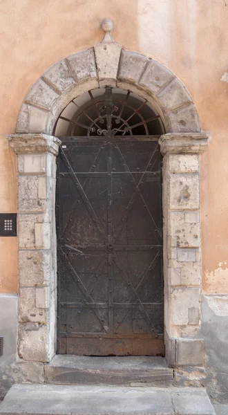 Old door made of iron — Stock Photo, Image