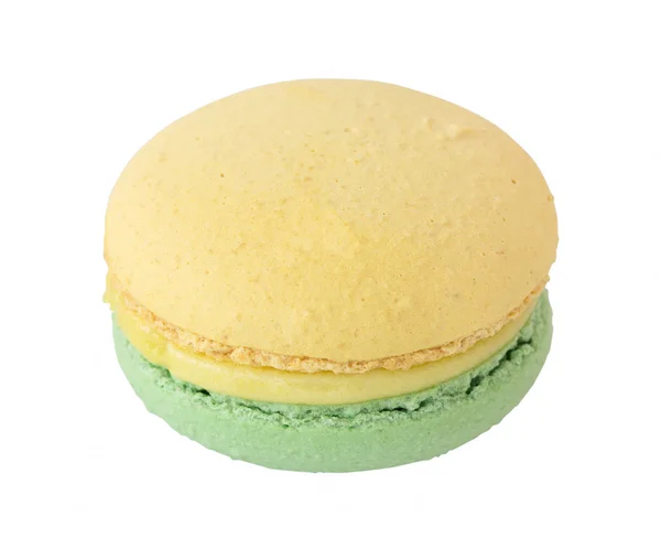 Macaron, Macaroon elszigetelt fehér — Stock Fotó