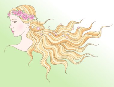 Bir çelenk bahar kız 