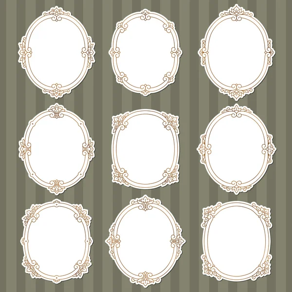 Elegant vintage frames — Stock Vector