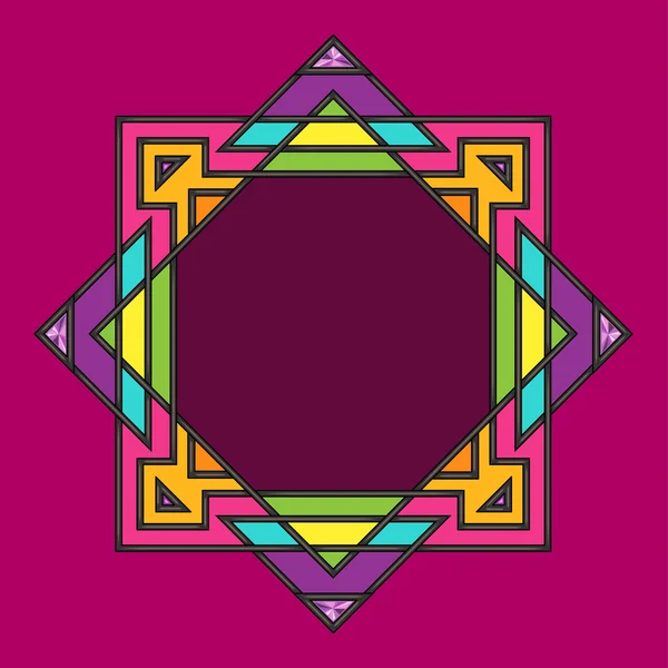 Pavo real mandala colorido | Ilustración estilo vidrio con colorido