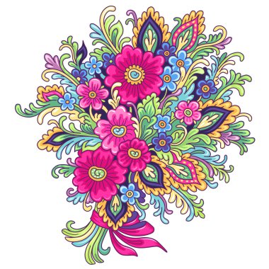 Dekoratif buket çiçek 