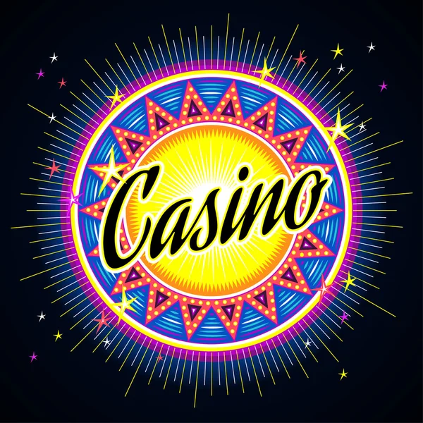 Casino tur arması — Stok Vektör