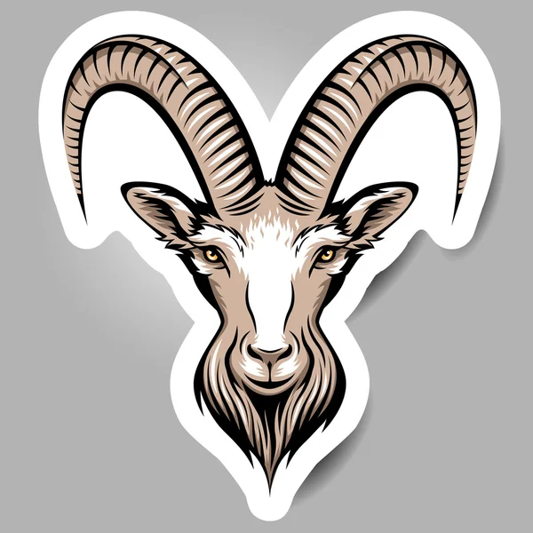 Cabeza de cabra — Vector de stock