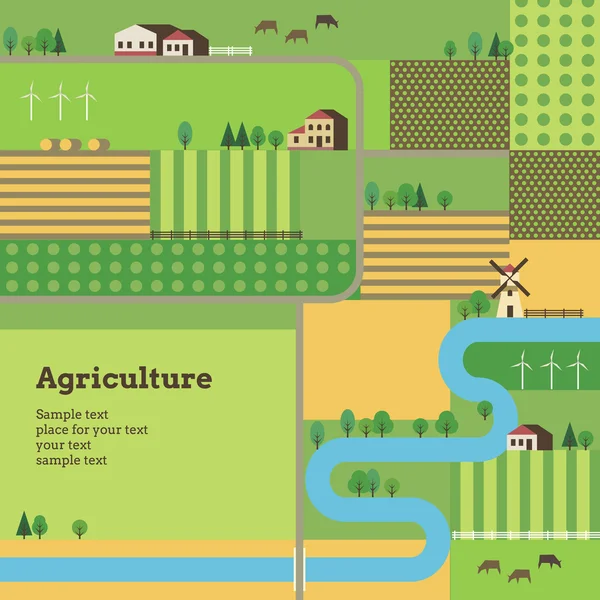 Vida rural — Vector de stock