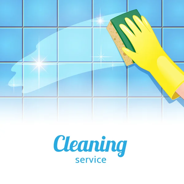 Temizlik hizmeti için arka plan — Stok Vektör