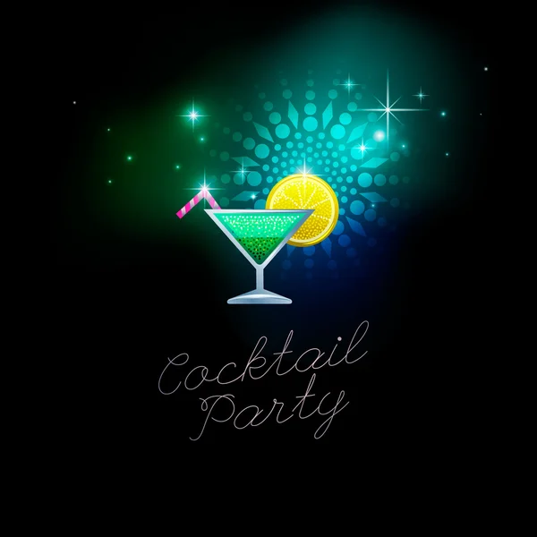 Приглашение на коктейльную вечеринку — стоковый вектор