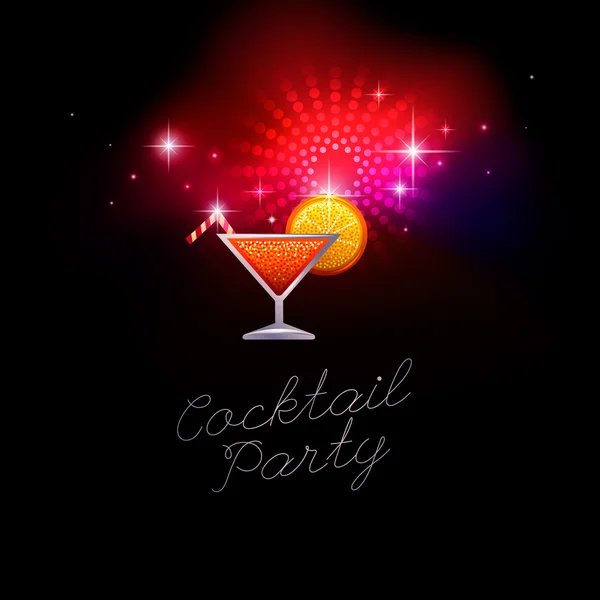 Einladung zu einer Cocktailparty — Stockvektor