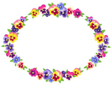 Vintage çerçeve çiçek