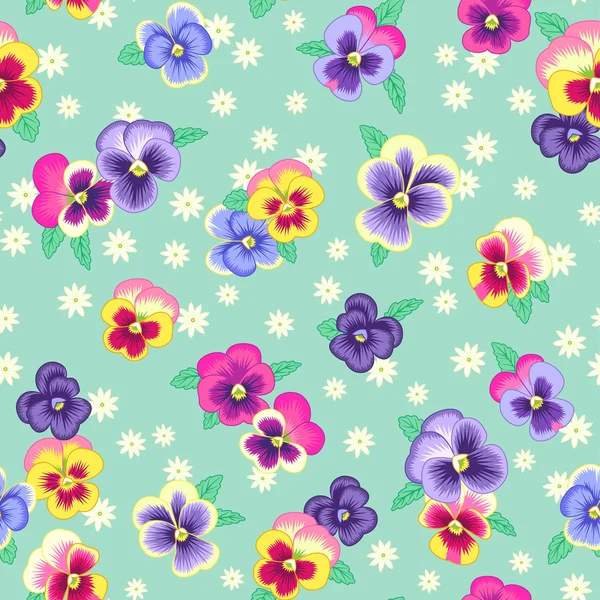 Motif floral sans couture — Image vectorielle