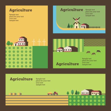 şablonları afiş kümesi