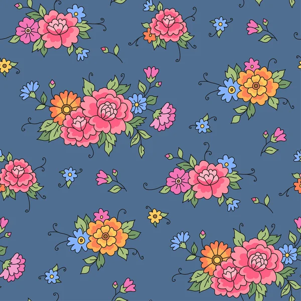 Motif floral sans couture. — Image vectorielle