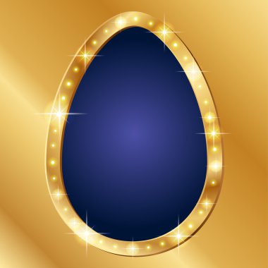 yumurta şeklinde altın Kenarlıklar