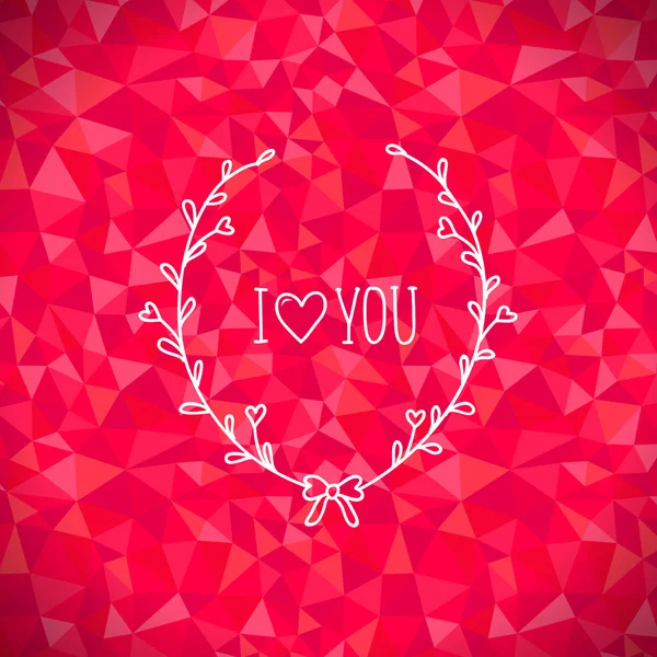 Card for Valentine's day — Stock Vector