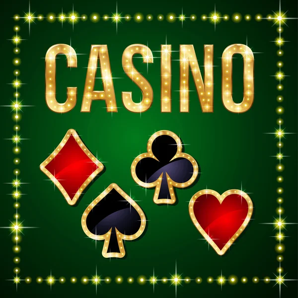 Poker ve casino için simgeler — Stok Vektör