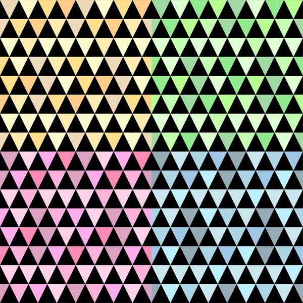Farbe abstraktes Mosaik aus Dreiecken — Stockvektor