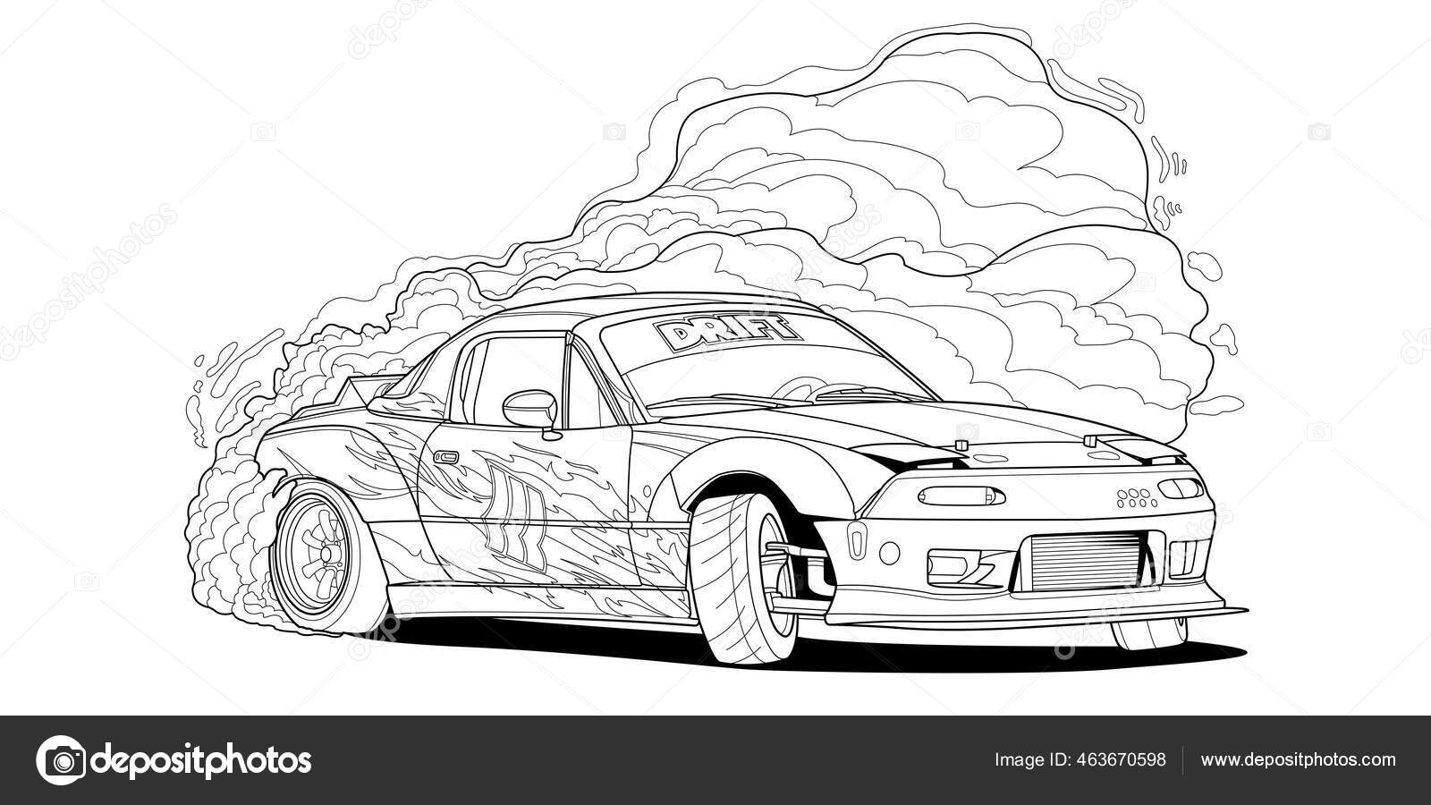 Melhores desenhos para colorir: 5 desenhos de Carros para colorir