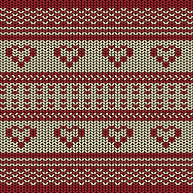 Kumaş çizgi arka plan deseni ile aşk kalp