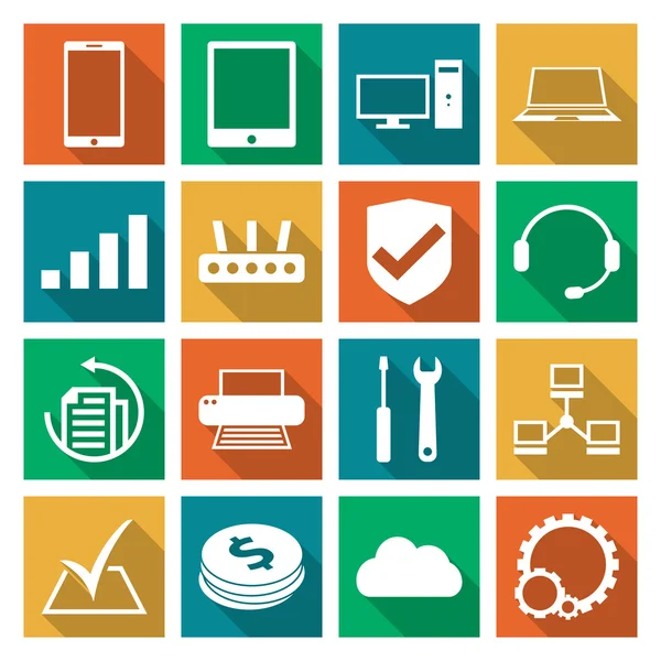 Bilgisayar tamir servisi Icons set