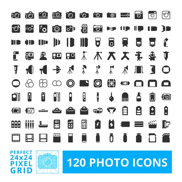 Fotoğraf kamera Icons set