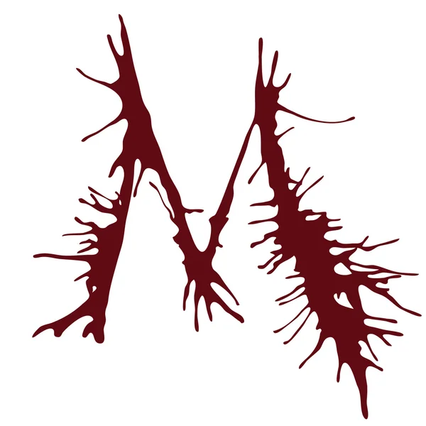 A harfi damlayan kan mürekkep yazı tipleri.