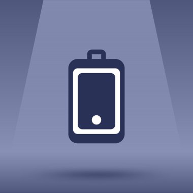 Su geçirmez bir durumda cep telefonu düz simgesi