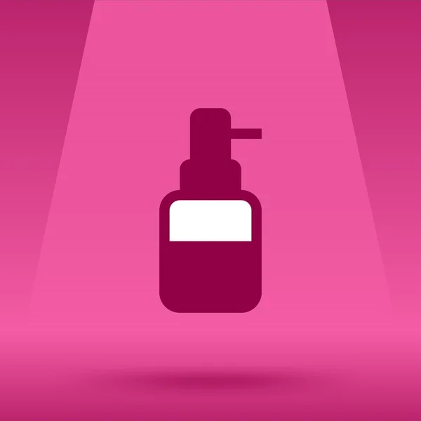Sıvı sabun, losyon, krem, şampuan düz simgesi.