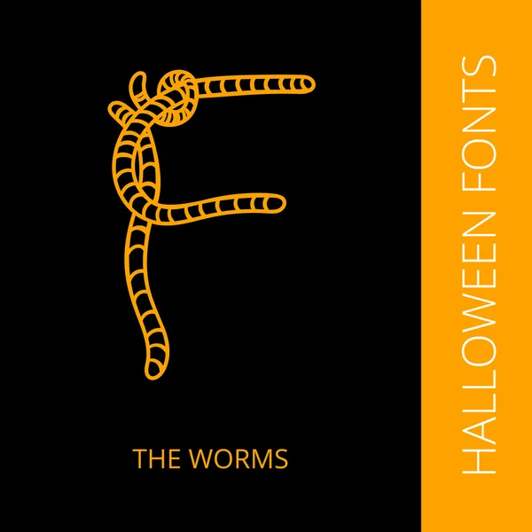 Cadılar Bayramı Alfabe harf F kurtlardan oluşur