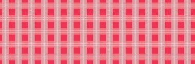 Beyaz çizgili kusursuz pembe ekose desenli. Kumaş tasarımı, arka plan ve dijital baskılar için mükemmel.