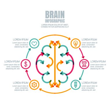 iş infographics vektör şablonu.