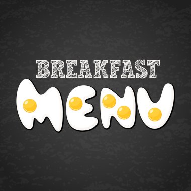 Vector design template for breakfast menu, cafe, restaurant.