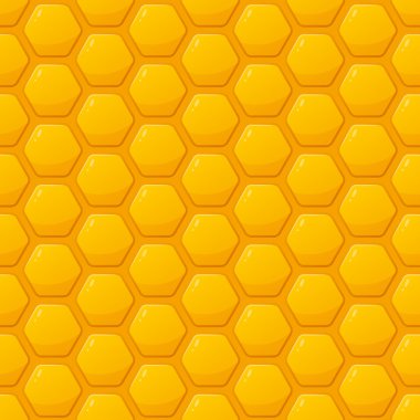 Vektör sarı peteğin ile seamless modeli. Arka plan tatlım. Bal paket, etiket, Etiketler veya kaydırma için Tasarla.