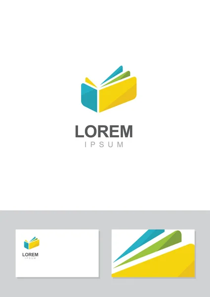 Élément de conception de logo avec modèle de carte de visite — Image vectorielle