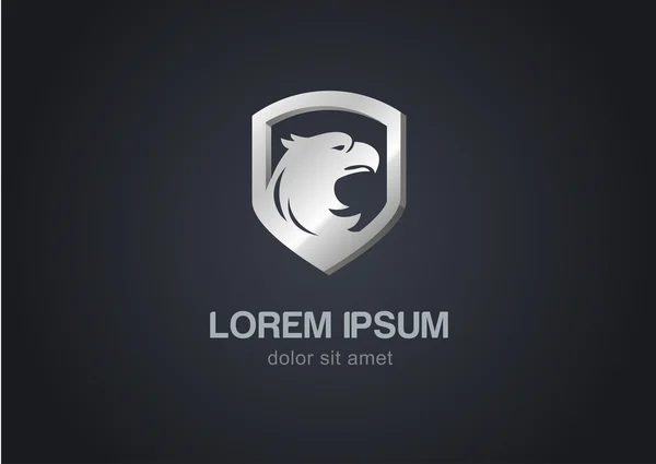 kuş kalkan tasarlamak vektör logo tasarım şablonu. lüks embl