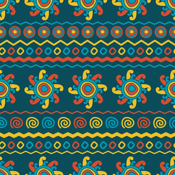 Abstract vector ethnic seamless pattern. Use for wallpaper, patt — Stock Vector