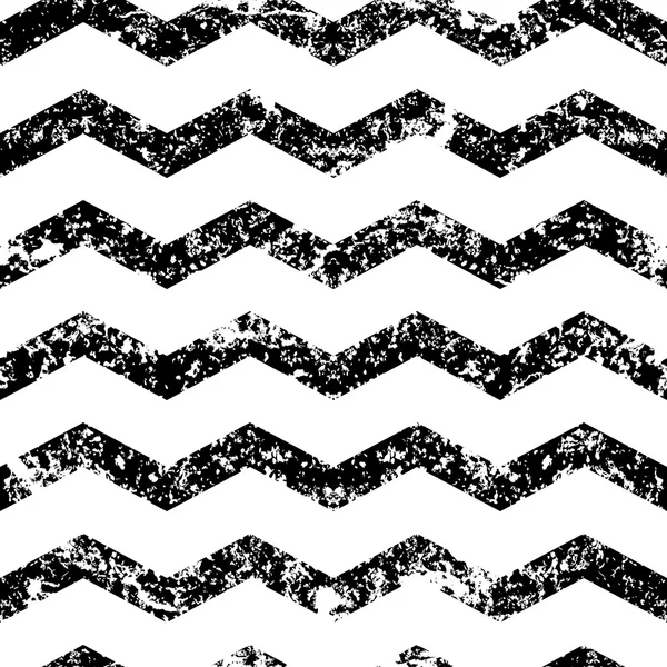 Vector zigzag grunge transparente motif de trait. W et abstrait noir — Image vectorielle