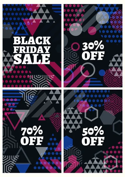 Modèle de conception de vente Black Friday . — Image vectorielle