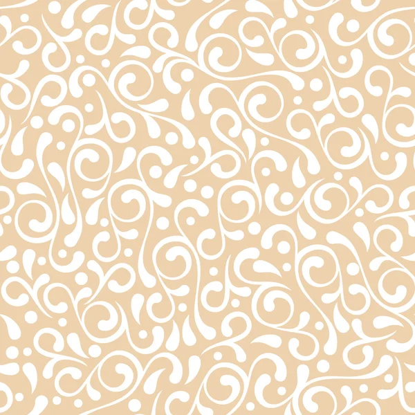 Vector seamless pastel pattern fiori beige. decorativ Vintage — Image vectorielle