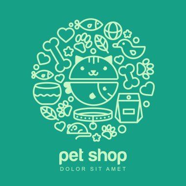 Doğrusal komik namlu kedi ve balık gösterimi