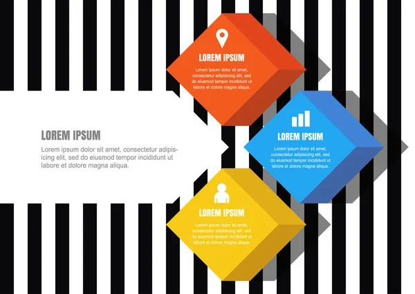 Infográficos do vetor abstraem design universal. — Vetor de Stock