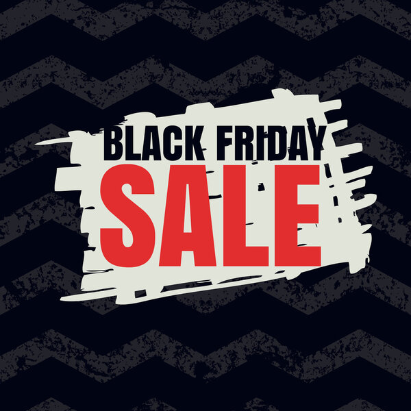 Black friday sale, vector banner design template.