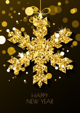 Vektör Noel ve yeni yıl tebrik kartı şablonu.